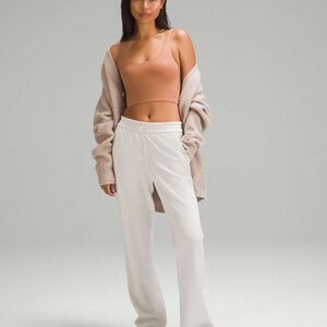 Lululemon Nulu Scooped Neck Cropped Top Dusty Clay/Brown, NWT
